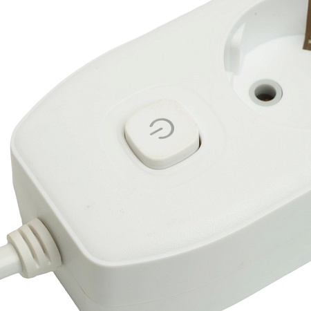 Удлинитель 3-местный c/з 3x1 мм2, 1,8 м, 250В, 10А, 2USB+1Type-C 2,4А, серия Home plus, белый STEKKER HM08-33-02 - фото