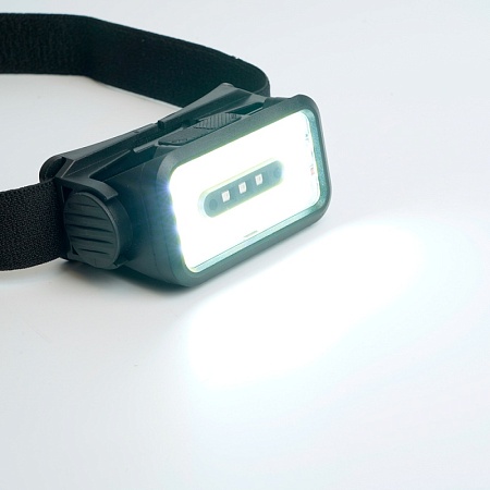 Фонарь налобный FERON TH2315 c аккумулятором 5W, 2000mAh IP44, USB type-C, ABS пластик - фото