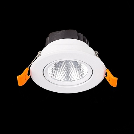 Св-к встр. Белый LED 1*8W 3000K 640Lm Ra80 36° IP20 D86xH50 220-240V ST211.538.08.36 - фото