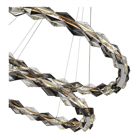 Люстра подвесная ST-Luce Хром/Прозрачно-Дымчатый LED 1*45W 3000K SL6009.103.02 - фото