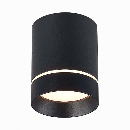 Светильник потолочный Черный LED 1*12W 3000K 840Lm Ra>90 120° IP20 D79xH100 170-240V ST115.432.12 - фото
