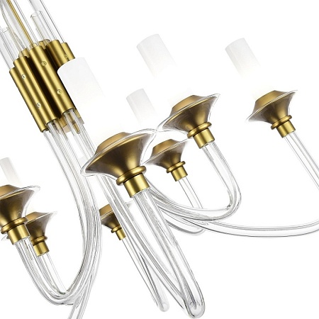 Люстра подвесная ST-Luce Золотистый/Белый E14 8*40W SL1241.203.08 - фото