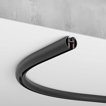 Mini Magnetic Шинопровод накладной Round черный Ø600 мм 85166/00 Elektrostandard - фото