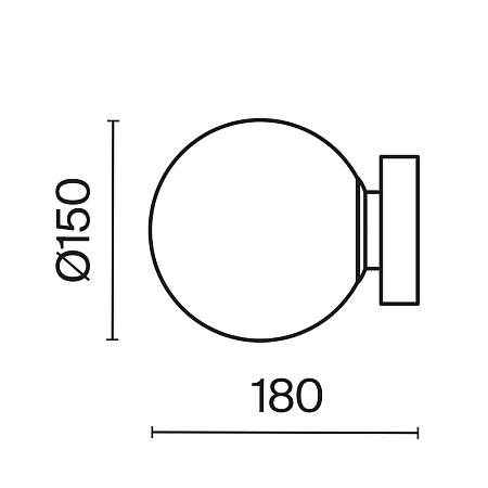 Настенный светильник (бра) Maytoni Basic form MOD321WL-01B - фото
