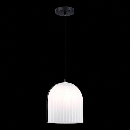 Светильник подвесной ST-Luce Черный/Белый E27 LED 1*7W SL1302.403.01 - фото