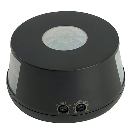 Датчик движения 2000W 30m  360°(верт.) чёрный SEN19 - фото