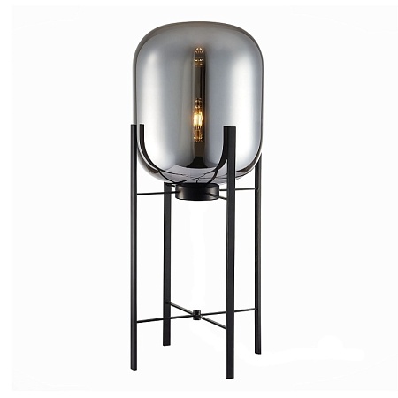 Торшер ST-Luce Черный/Дымчатый E27 1*40W SL1050.715.01 - фото