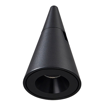 Магнитный трековый светильник FARM Черный LED 1*5W 3000K 325Lm Ra90 60 IP20 D70xH115 24 ST813.406.05 - фото