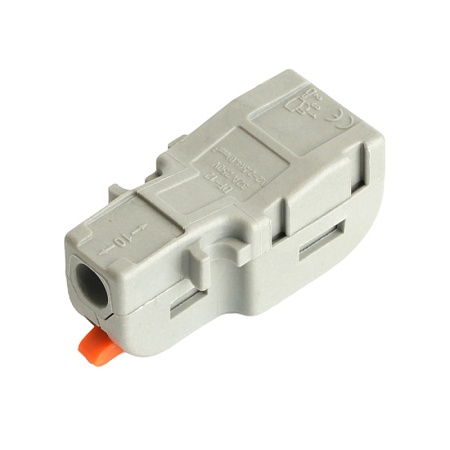 Клемма супер-компактная разветвительная 1 вход, 2 выхода, наборная STEKKER,LD220-102 - фото