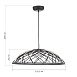 Светильник подвесной ST-Luce Черный/Черный LED 1*20W 3000K SL6016.403.01 - фото