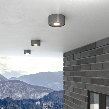 Уличный потолочный светильник Light LED 2135 IP65 35141/H серый Elektrostandard - фото