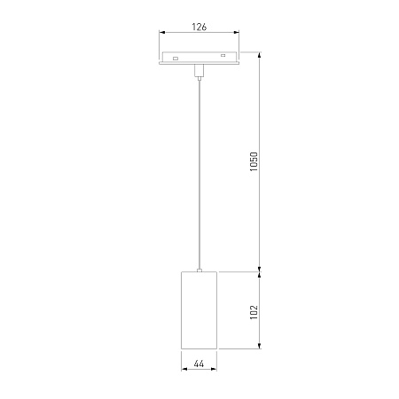 Slim Magnetic Трековый подвесной светодиодный светильник 12W 4200K Amend чёрный 85519/01 85519/01 Elektrostandard - фото