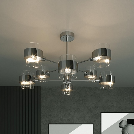 Потолочный светильник Eurosvet 70127/8 хром - фото