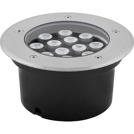 Светодиодный светильник тротуарный (грунтовый) Feron SP4114 12W зеленый 230V IP67 - фото