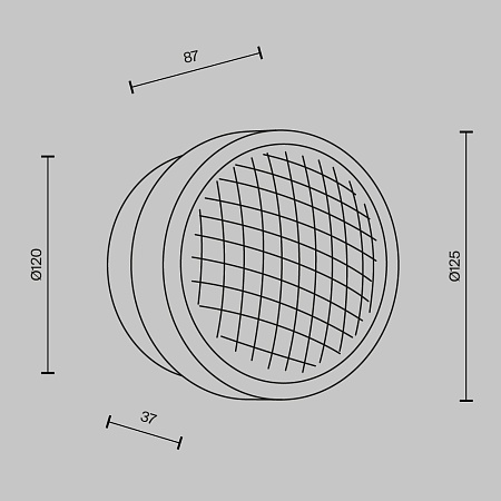 Настенный светильник (бра) Maytoni MOD493WL-L6BSK - фото