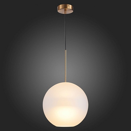 Светильник подвесной ST-Luce Латунь/Белый E27 1*40W SL1133.523.01 - фото