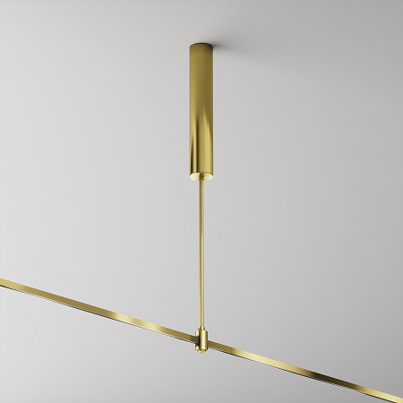 Основание потолочное Long 385мм для блока питания с вводом питания Flarity латунь - фото