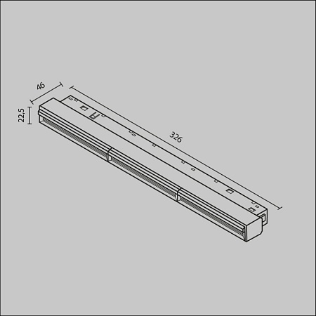 Трековый светильник Technical Parete TR106-2-18W4K-B - фото