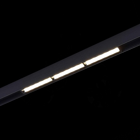 Магнитный трековый светильник Черный LED 1*18W 4000K 1 100Lm Ra>90 120° IP20 L330xW22xH ST804.446.18 - фото