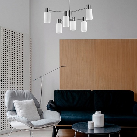 Светильник потолочный Латунь/Белый E14 6*60W SLE1139-302-06 - фото