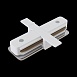 Коннектор прямой Unity встраиваемый белый - фото