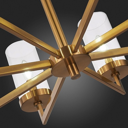 Люстра подвесная ST-Luce Латунь/Прозрачный E14 8*40W SL1171.303.08 - фото