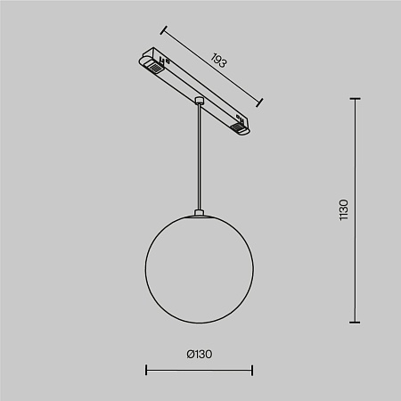 Трековый светильник Technical Luna TR039-2-5W3K - фото