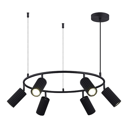 Светильник подвесной ST-Luce Черный/Черный GU10 6*5W 4000K SL1213.403.06 - фото