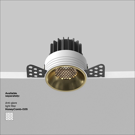 Встраиваемый светильник Technical Round DL058-7W3K-TRS-BS - фото