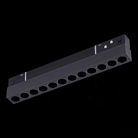 Магнитный трековый светильник Черный LED 1*12W 3000K 550Lm Ra>90 36° IP20 L220xW22xH44 ST806.436.12 - фото