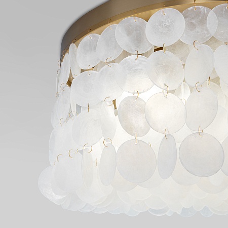 Потолочный светильник Eurosvet 60084/5 латунь/перламутр Smart - фото