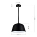Светильник подвесной Черный/Черный E27 1*40W SLE1805-403-01 - фото