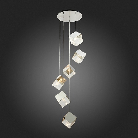 Светильник подвесной ST-Luce Хром/Прозрачный, Хром G9 6*5W SL1182.103.06 - фото