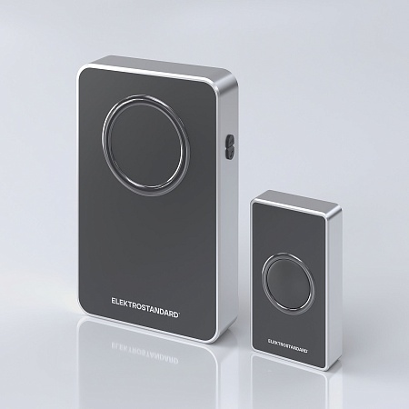 Звонок беспроводной 38M IP20 DBQ27M WL Чёрный/Серебро Elektrostandard - фото