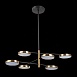 Светильник подвесной ST-Luce Черный/Латунь, Белый LED 6*7,5W 3000K SL1605.413.06 - фото