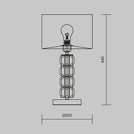 Настольный светильник Maytoni Talento DIA008TL-01CH - фото