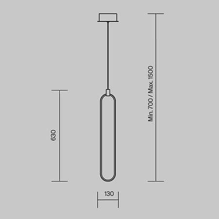 Подвесной светильник Maytoni Chain MOD017PL-L13N - фото