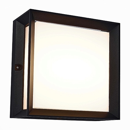 Светильник уличный потолочный ST-Luce Черный/Белый LED 1*12W 3000K SL077.402.01 - фото