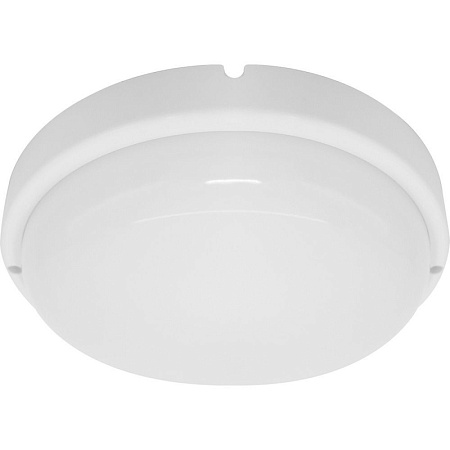 Светильник светодиодный пылевлагозащищённый с микроволновым датчиком Feron AL3009 в пластиковом корпусе 12W 4000K 220V IP65 белый - фото