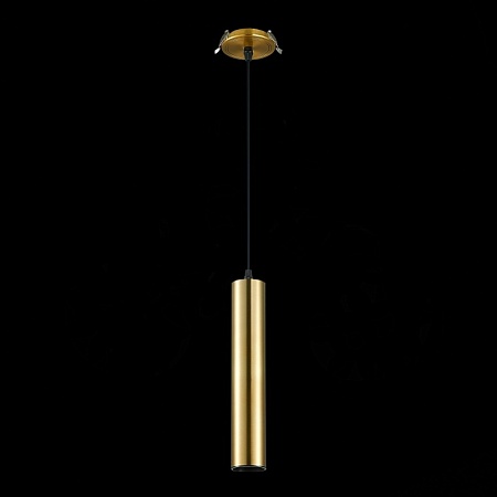 Встраиваемый подвесной светильник Золотистый GU10 1*50W IP20 D54xH290 220V Без ламп ST151.308.01 - фото