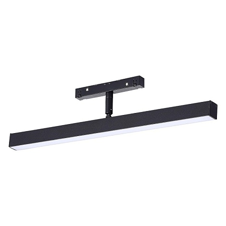 Магнитный трековый светильник Черный LED 1*12W 4000K 750Lm Ra>90 120° IP20 L405xW22,5xH ST802.446.12 - фото