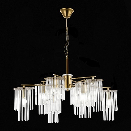 Светильник подвесной Латунь/Прозрачный E14 8*40W SLE1122-303-08 - фото