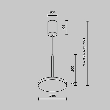 Подвесной светильник Technical Plato P076PL-L12W3K-BS - фото