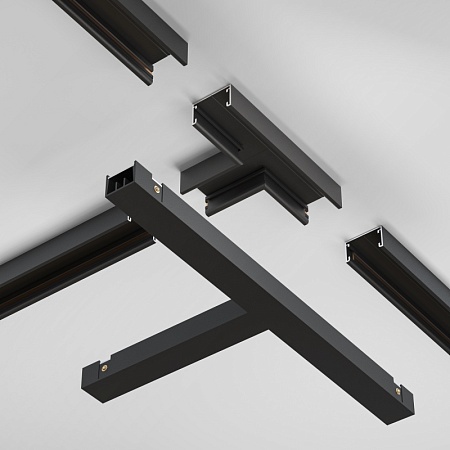 Т- образный коннектор питания Basity, черный  - фото