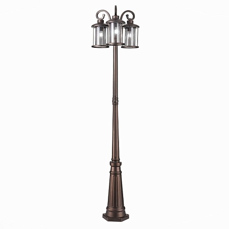 Светильник уличный наземный ST-Luce Темный кофе/Прозрачный, Темный кофе E27 3*100W SL080.425.03 - фото