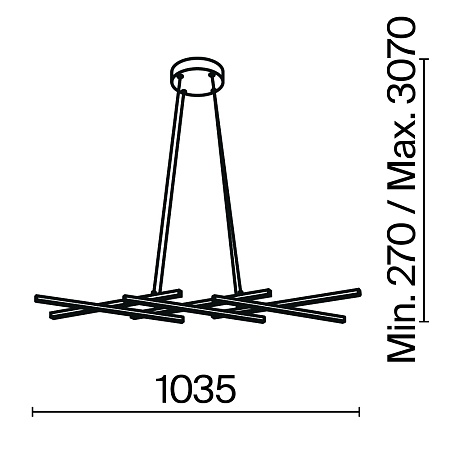 Подвесной светильник Maytoni Halo MOD244PL-L50BK - фото