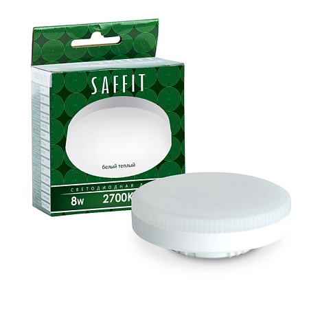 Лампа светодиодная SAFFIT SBGX5308 GX53 8W 230V 2700K - фото