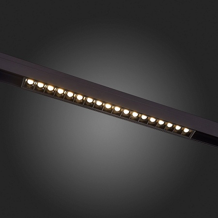 Магнитный трековый светильник Черный LED 1*18W 4000K 1 407Lm Ra>90 36° IP20 L331xW22xH4 ST361.446.18 - фото