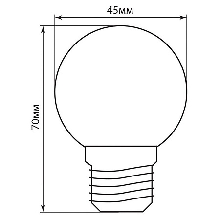 Лампа светодиодная Feron LB-37 Шарик E27 1W 230V 6400K матовый - фото