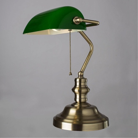 Кабинетная настольная лампа Arte Lamp BANKER A2492LT-1AB - фото